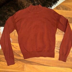 Long sleeve auburn turtle neck